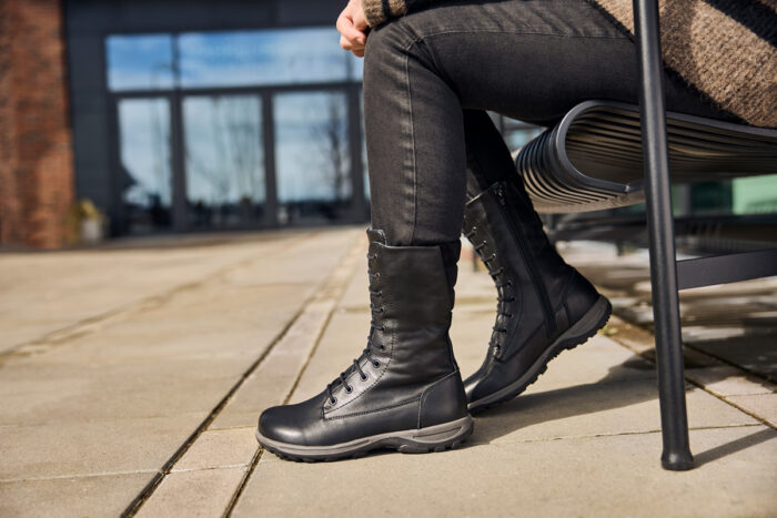 NewFeet støvle, lang, sort - Image 3