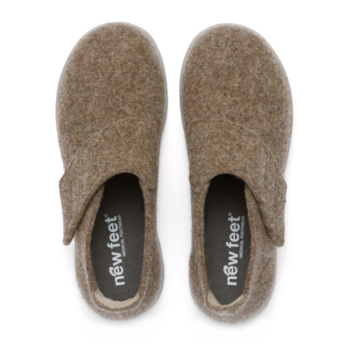 New Feet hjemmesko, velcro, hælkappe - Billede 3