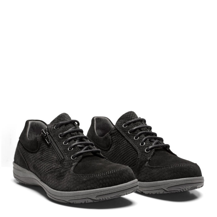 New Feet damesko sort læder - Image 3