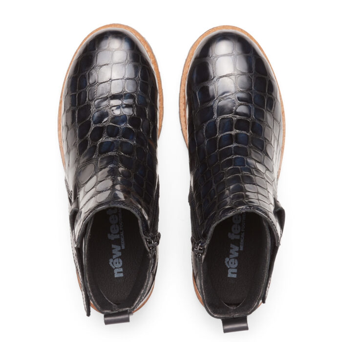 New Feet Damestøvle - læder - sort - Image 3
